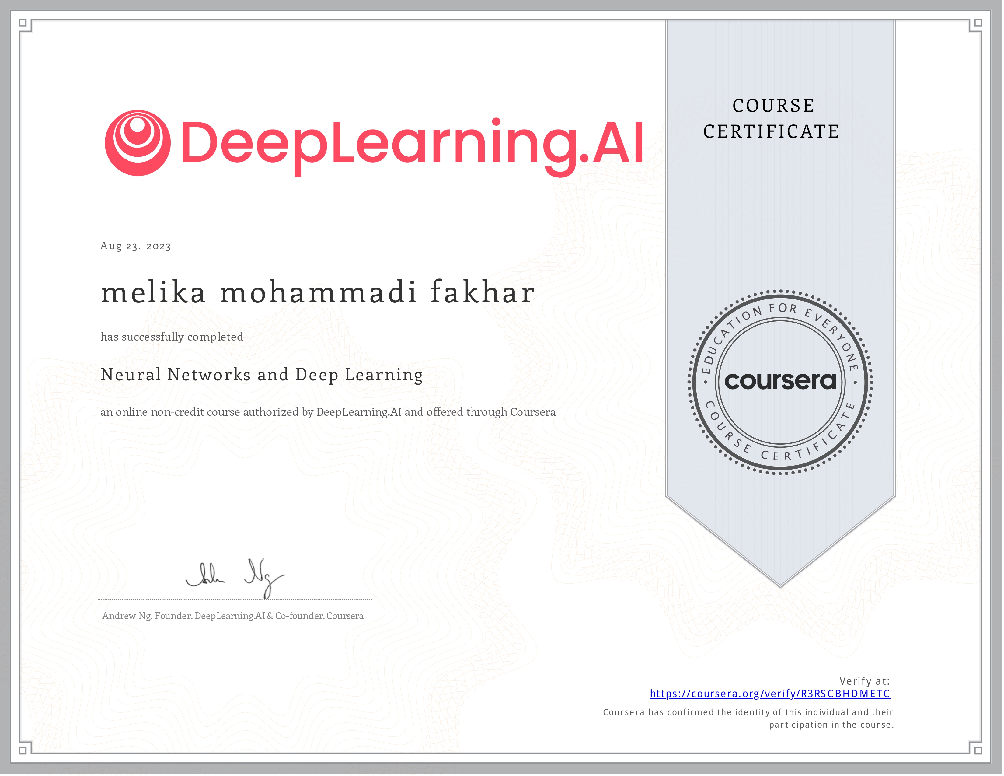 Certificate 1